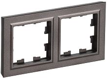 Рамка универсальная IEK Brite РУ-2-БрТБ-44 2-м. IP44 темная бронза картинка